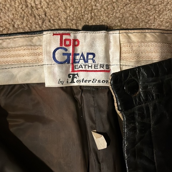 Vintage 1950’s-60’s ‘Top Gear Leathers’ genuine leather pants by i.Foster & son - Picture 2 of 7